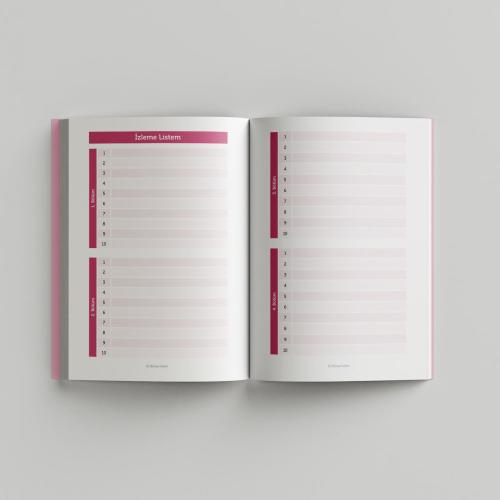 Sohbet ajandası - Pembe - İnce Kapak